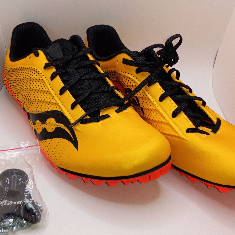 (BRAND NEW!) Saucony Spitfire 5 Vizigold Sprint Shoes